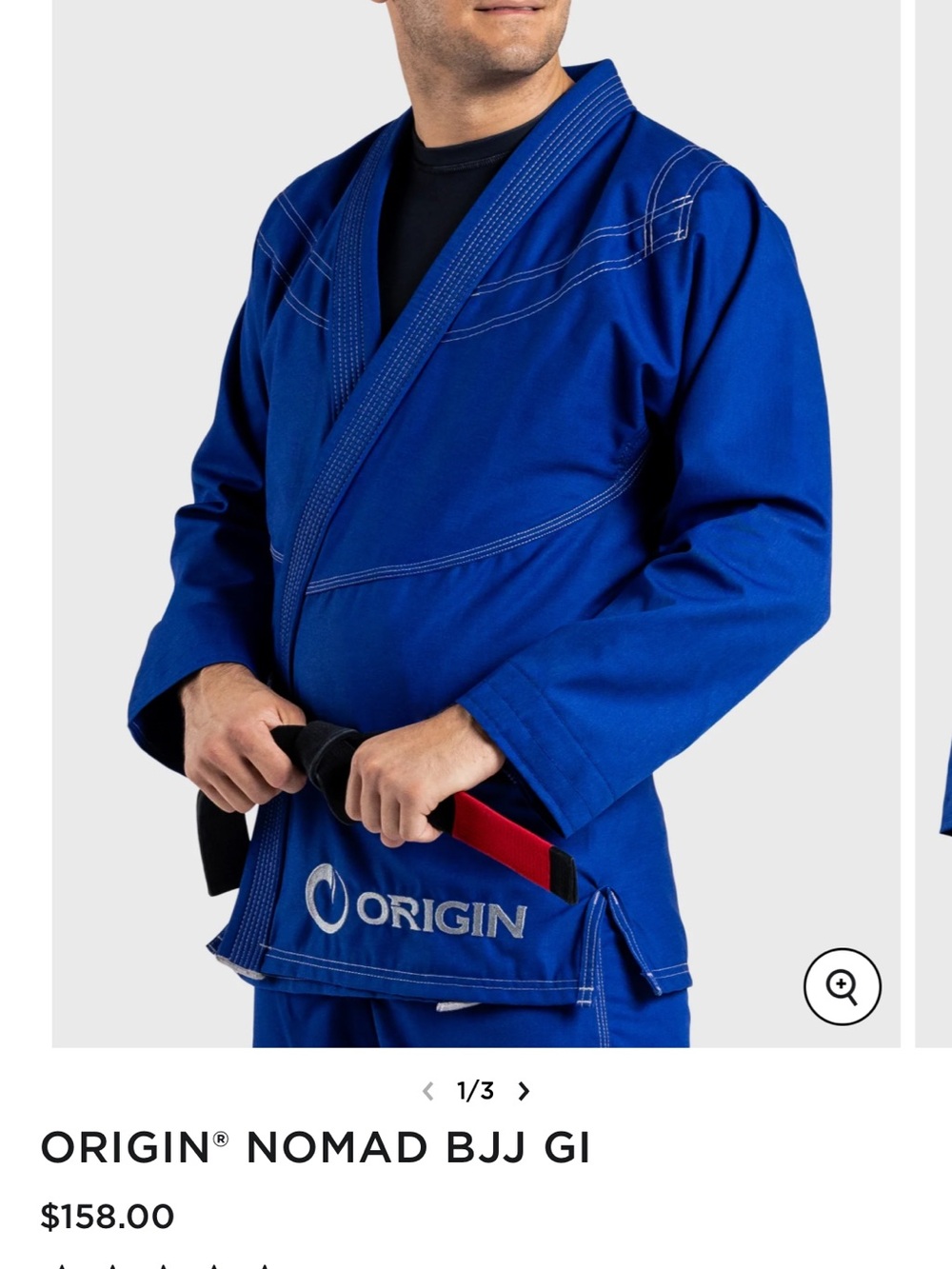 Origin Maine Nomad BJJ GI Jacket Royal Blue Size A2/M